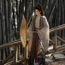 Traditional Chinese Hanfu Men’s Embroidered Robe with Umbrella – Elegant Hanfu for Men