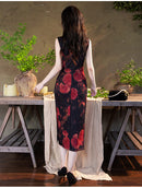 Elegant Floral Embroidered Qipao Dress – Traditional Chinese Cheongsam for Special Occasions