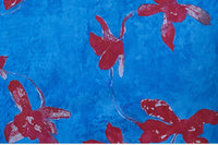 Vintage Blue Qipao Dress | Mandarin Collar Slim Maxi with Side Slit