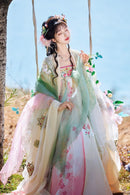 Tang-Style Qi Xiong Ruqun Hanfu | Heavy Embroidery Wide-Sleeve Robe