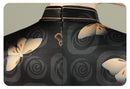 Silk Cheongsam Dress with Floral Butterfly Pattern