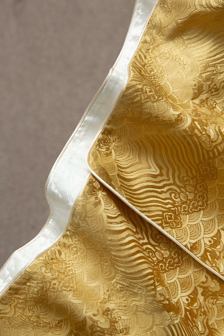 Silk Top with Floral Embroidery, Elegant Chinese Style