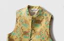 Silk Vest with Playful Animal Print – Luxury Traditional Chinese Design