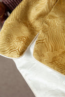 Silk Top with Floral Embroidery, Elegant Chinese Style