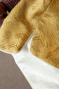 Silk Top with Floral Embroidery, Elegant Chinese Style