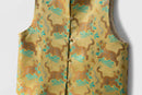 Silk Vest with Playful Animal Print – Luxury Traditional Chinese Design