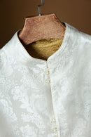 Silk Top with Floral Embroidery, Elegant Chinese Style