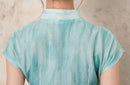 Half-Overlap Long Qipao | Cap-Sleeve Slim Mandarin Dress