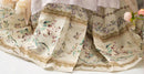 Traditional Hanfu Floral Embroidered Dress with Flowing Sleeves, Elegant Pastel Design, Perfect for Chinese Cultural Occasions