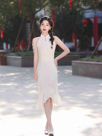 2024 New Models Young Lady New Chinese Improved Sleeveless Qipao