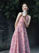 New Chinese Sleeveless Style Qipao Bride Wedding Morning Robe