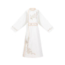 Boys' Hanfu Male Dress - Traditional White Embroidered Costume