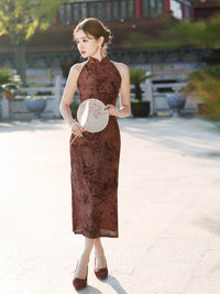 2024 New Design Chinese Triditional sleeveless Qipao