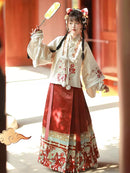 Autumn Ming-Style Mamianqun Hanfu Dress for Chinese New Year Clothes