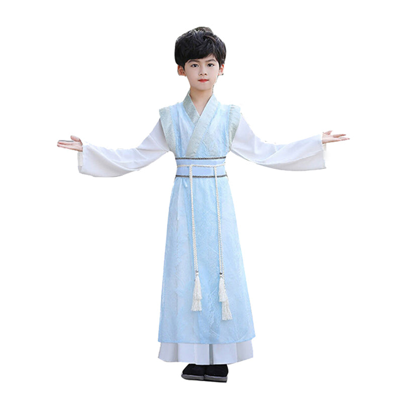 Boys Ancient Chinese Summer Robe Hanfu Costume