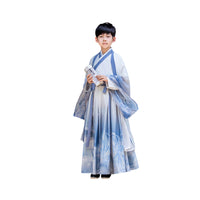 Boys' Light Blue Chinese Costume