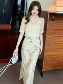 Women Summer 2024 New Chinese Style Clothing Three Piece Suit