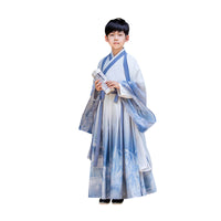 Boys' Light Blue Chinese Costume