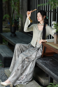 Elegant New Chinese Style Suit - Contemporary Traditional Design