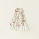 米色、绿色、粉色碎花女童汉服