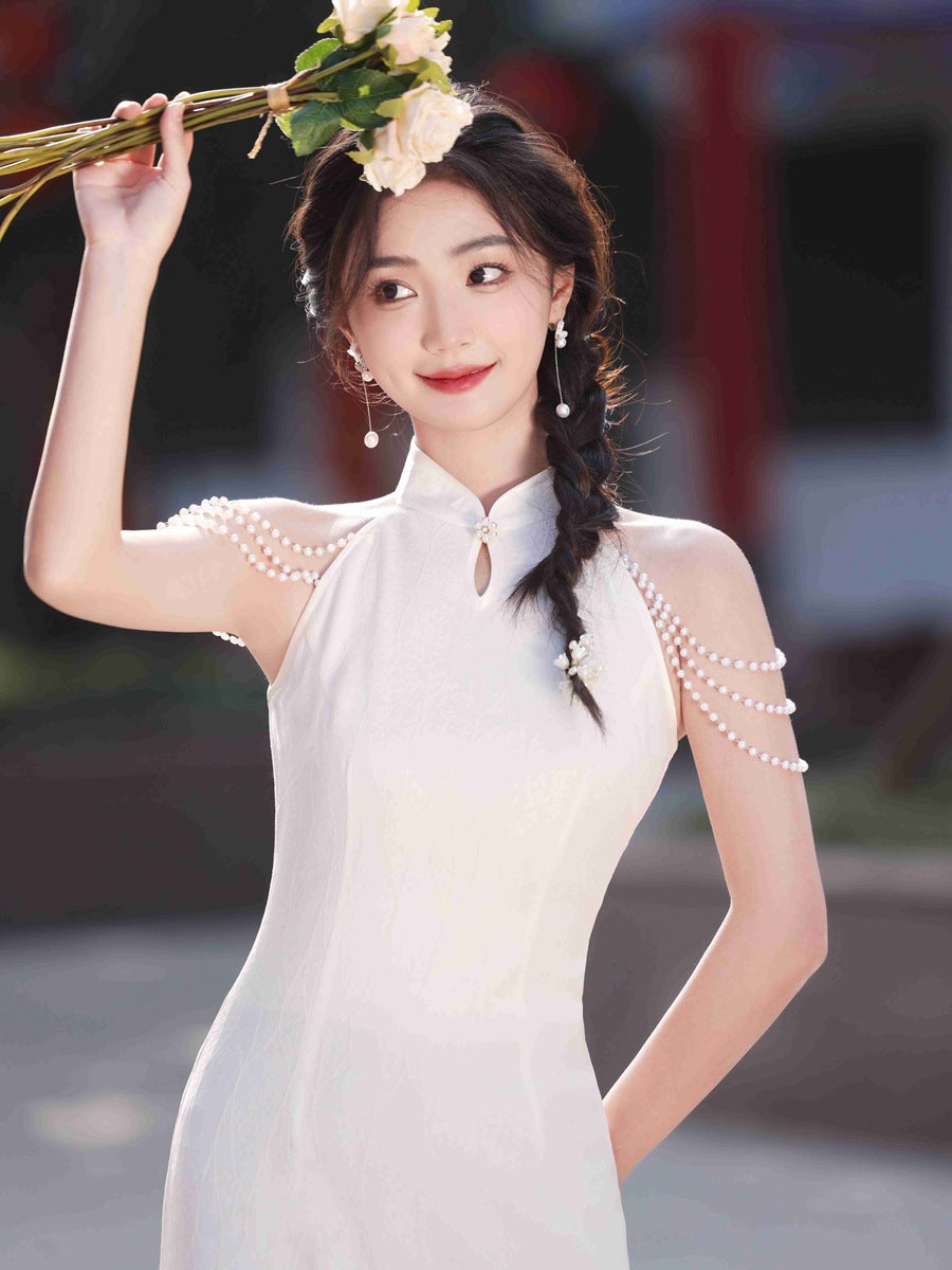 2024 New Models Young Lady New Chinese Improved Sleeveless Qipao