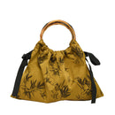 Elegant Bamboo Handle Drawstring Bag For Hanfu and Daily Use