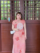 Elegant Floral Embroidered Cheongsam Dress