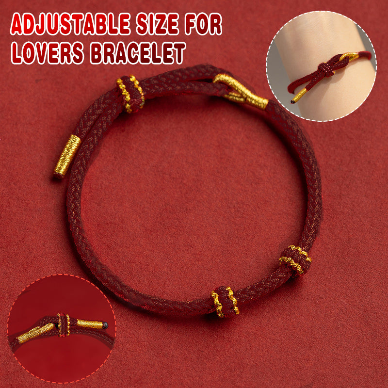 Hand-woven Knotted Red Rope