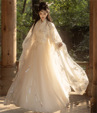 Elegant Wei Jin Dynasty-Inspired Hanfu Dress Set