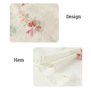 米色、绿色、粉色碎花女童汉服