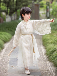 Boy's Gold-Stamped Chinese Ming dynasty Hanfu