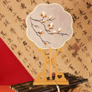 Double-Sided Embroidered Hand Fan For Hanfu Decoration