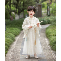 Boy's Gold-Stamped Chinese Ming dynasty Hanfu