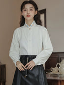 Women's Chinese Style Shirt Collar Embroidery