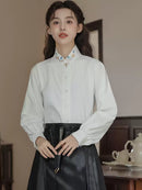 Women's Chinese Style Shirt Collar Embroidery