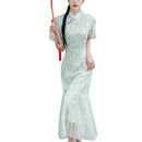 Traditional Lace Cheongsam Chinese Qipao Dress