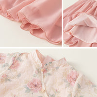 Children's Pink Hanfu Summer Dress Traditional Girl Suit Fashion Clothing Outfit