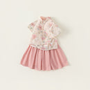 Children's Pink Hanfu Summer Dress Traditional Girl Suit Fashion Clothing Outfit