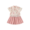 Children's Pink Hanfu Summer Dress Traditional Girl Suit Fashion Clothing Outfit