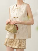 Elegant Embroidered Sleeveless Top nd Shorts with Floral Design