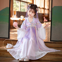 “Purple Cloud Fairy” Chinese Traditional Dress for Kids