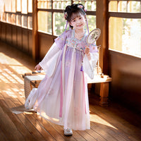 “Purple Cloud Fairy” Chinese Traditional Dress for Kids