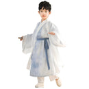 Kids' Blue Printed Ancient Hanfu