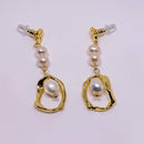 Long Natural Freshwater Pearl Earrings Elegant Women High-End Jewelry Gift