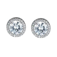 Round Zircon Earrings