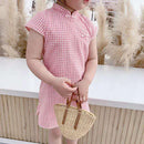 Girls' Dual-Patterned Traditional Cheongsam