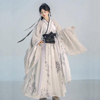 Bamboo Pattern Traditional Chinese Clothing Hanfu Dress