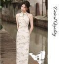 Women's Chinese Halter Neck Qipao