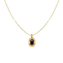 Elegant Black Pendant Necklace for Women High-Grade Luxury Clavicle Chain