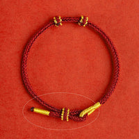 Hand-woven Knotted Red Rope